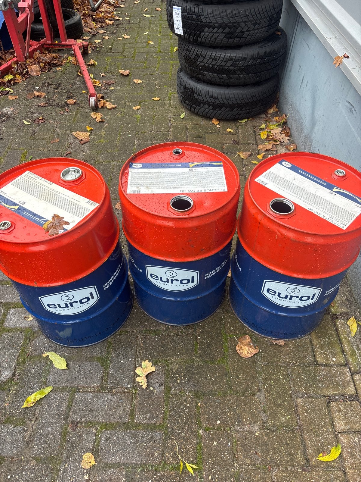 Vaten (60L) vuurtonnen olie tonnen brandton, Ophalen, Gebruikt, Universele onderdelen