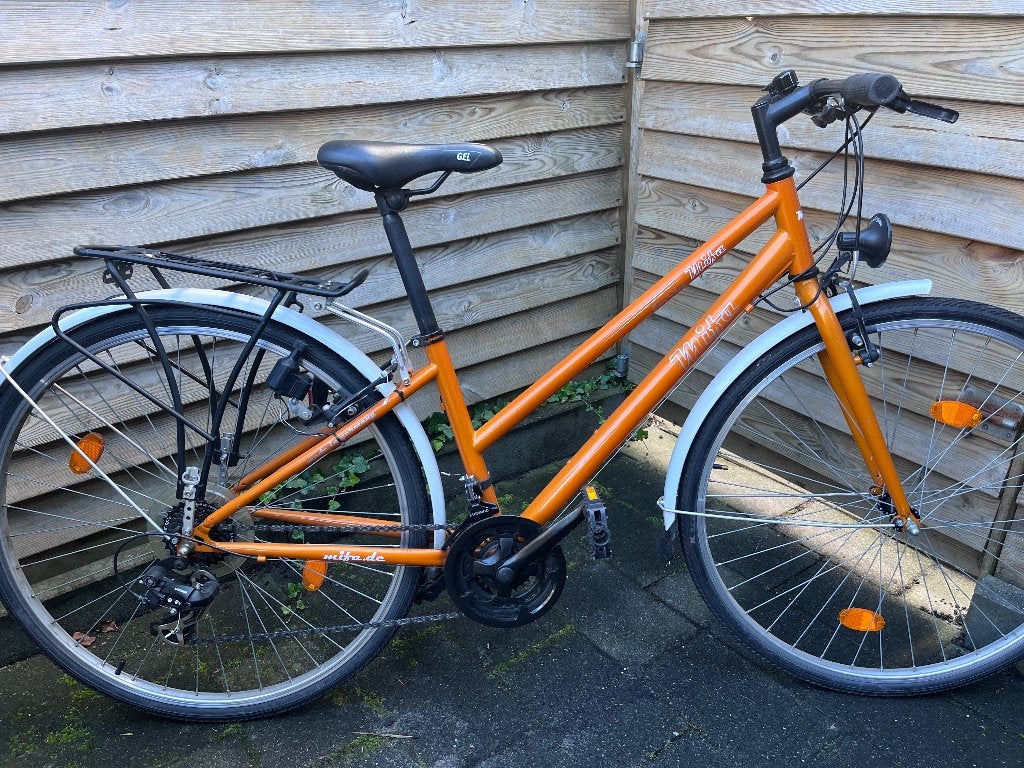 Sportieve damesfiets, Fietsen en Brommers, Velgrem, 47 tot 50 cm, Versnellingen, Zo goed als nieuw
