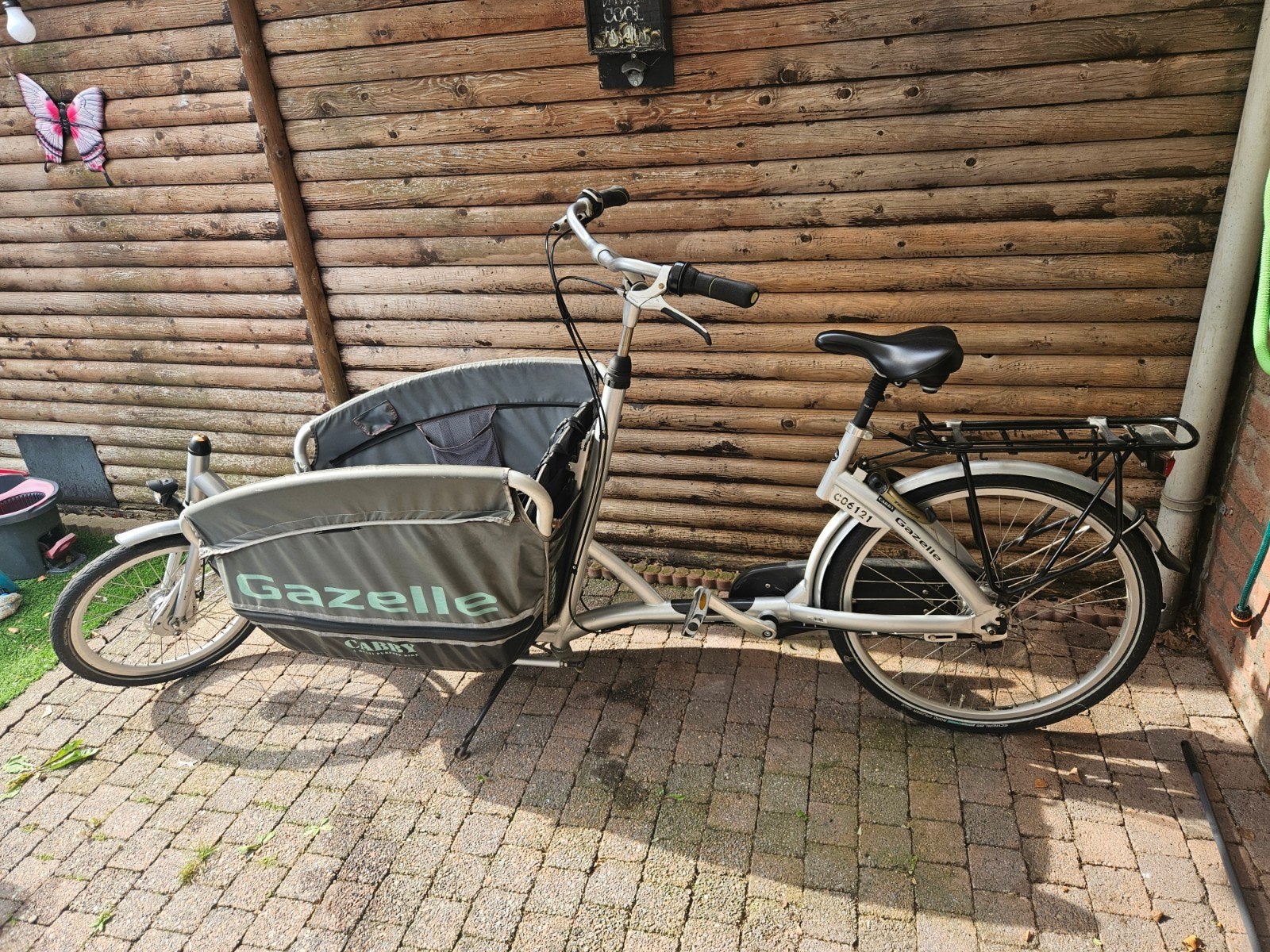 Gazelle Cabby bakfiets, Fietsen en Brommers, Fietsen | Bakfietsen, Ophalen, Gebruikt, Opvouwbaar, 2 kinderen