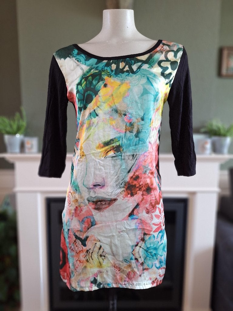Sensi Wear nieuwe top lang shirt L 40, Maat 38/40 (M), Lange mouw, Meerkleurig, Verzenden