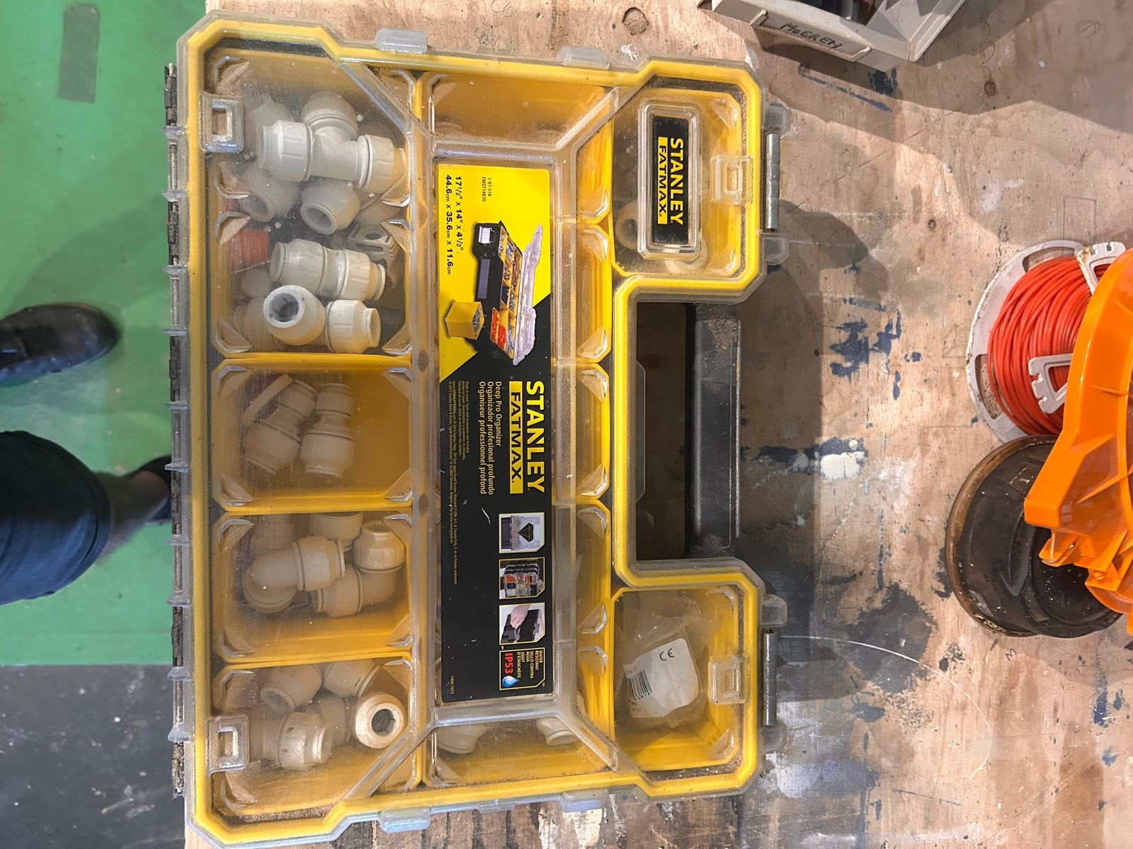 Stanley FatMax Organizer - Handige Opbergbox incl inhoud, Ophalen of Verzenden, Gevuld, Gebruikt