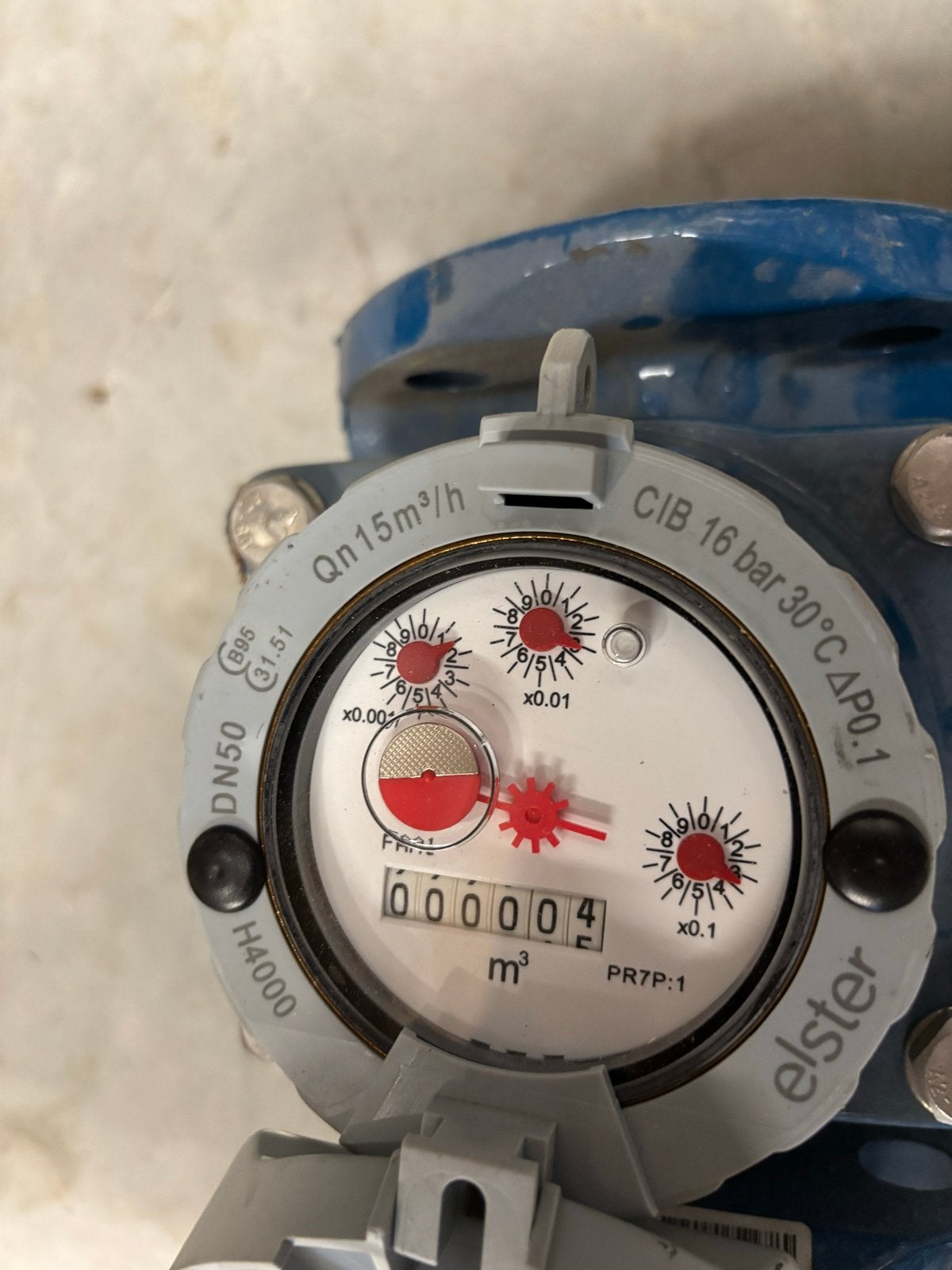 Elster watermeter Qn15m³/h DN50 H4000, Ophalen of Verzenden, Gebruikt, Vocht of Vloeistof