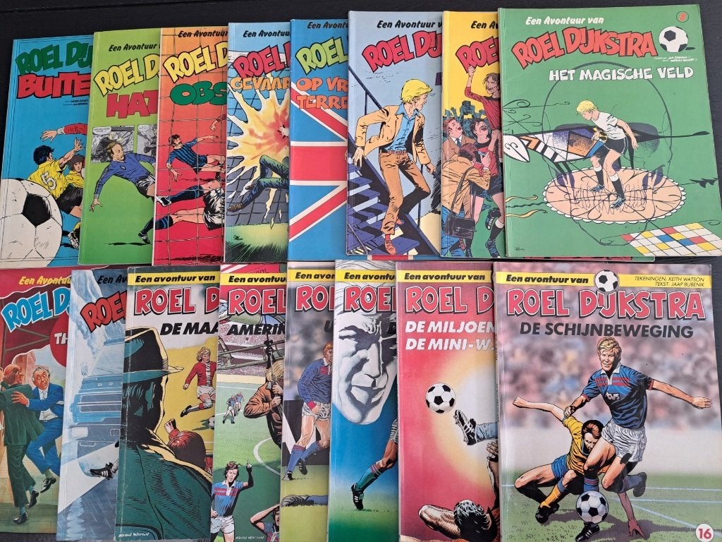 Roel Dijkstra, deel 1 t/m 16, Meerdere stripboeken, Ophalen of Verzenden, Gelezen