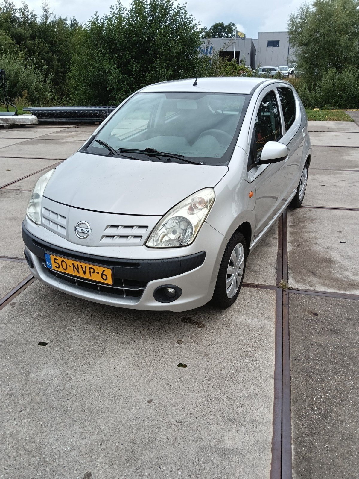 Nissan Pixo 1.0 50KW 5D 2011 Grijs, Auto's, Voorwielaandrijving, Metallic lak, Stof, 200 kg