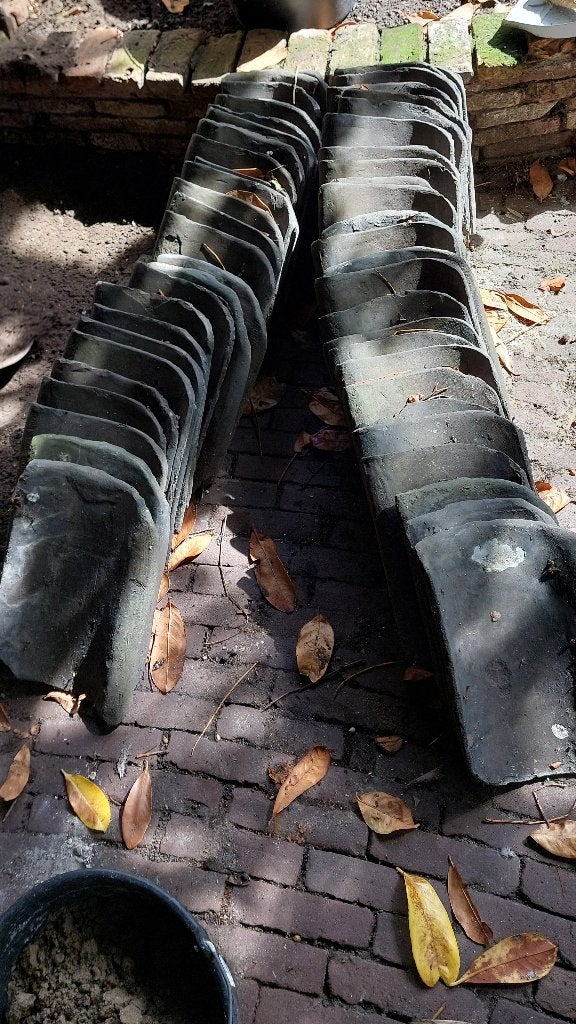 Oude dakpannen 53 stuks, Ophalen, Gebruikt, Steen of Klei, Minder dan 5 m²