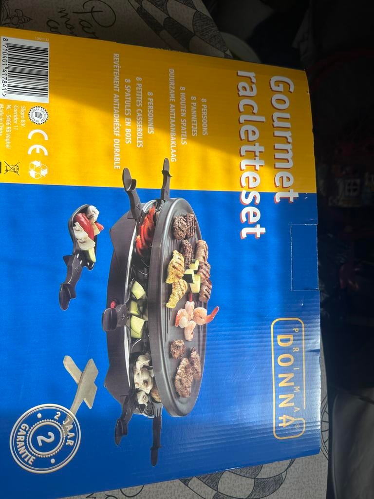 Donna gourmet/racletteset, Ophalen, Nieuw, 8 personen of meer