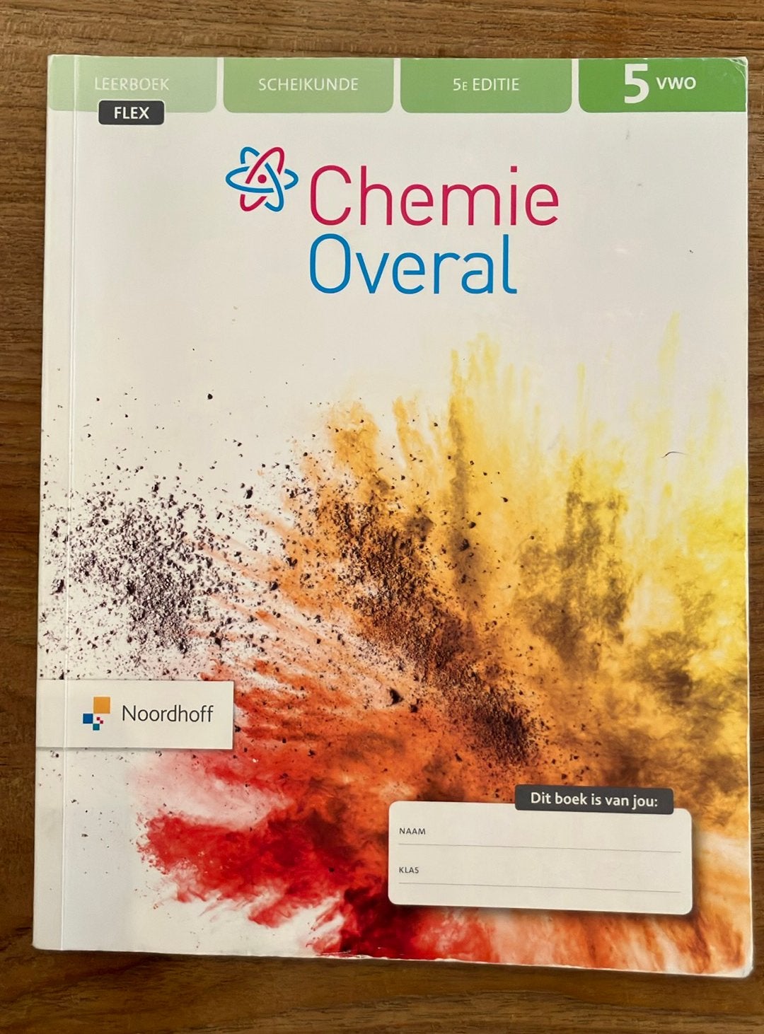 VWO 5, Chemie Overal, Scheikunde flex-boek, 5e editie, Ophalen of Verzenden, Zo goed als nieuw, Overige niveaus, Scheikunde