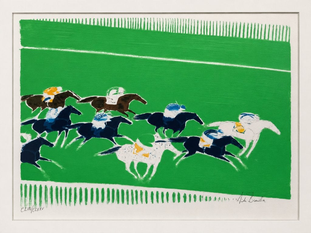 André Brasilier - courses a longchamps, Ophalen