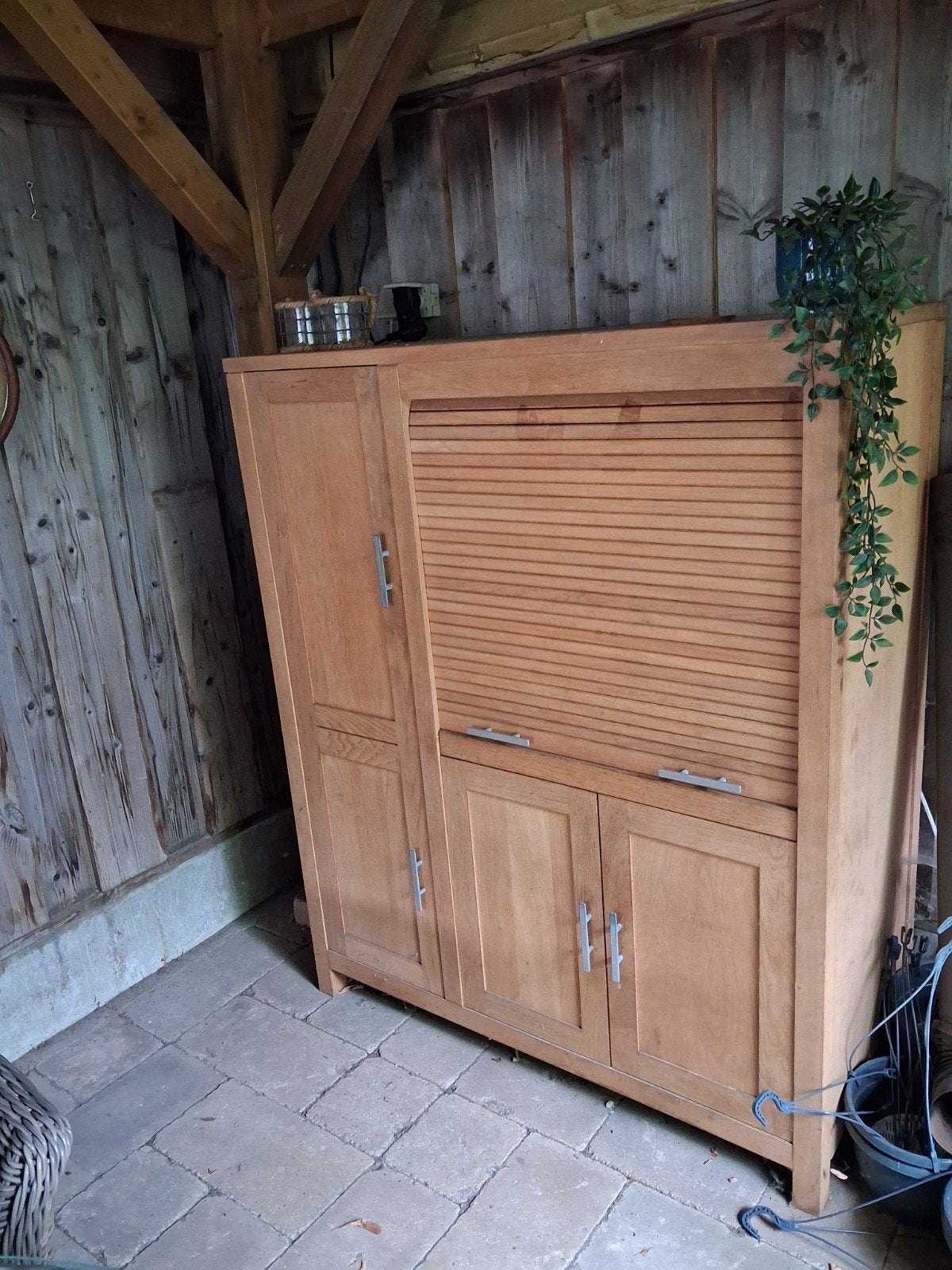 Zware eiken kast, Huis en Inrichting, Ophalen, Gebruikt