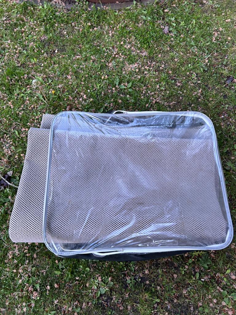 Antislip tent tapijt kamperen grijs, Ophalen of Verzenden, Zo goed als nieuw