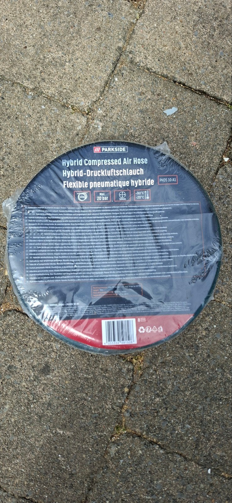 Parkside 10 meter Persluchtslang PHDS 10 A1 Nieuw, Doe-het-zelf en Verbouw, Gereedschap | Handgereedschap, Ophalen of Verzenden