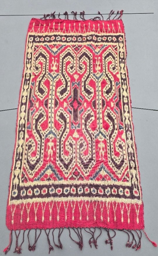 3 Oude Ikat doeken / handgeweven Textiel uit Indonesië, Wanddecoratie, Textiel, Handgemaakt, Ophalen of Verzenden