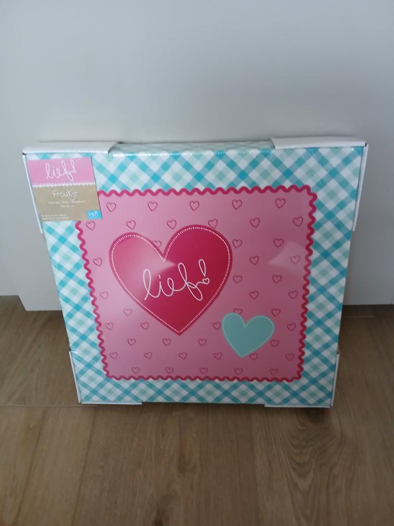 Lief! Lifestyle canvas/schilderij in ongeopende verpakking, Ophalen of Verzenden, Nieuw, Wanddecoratie