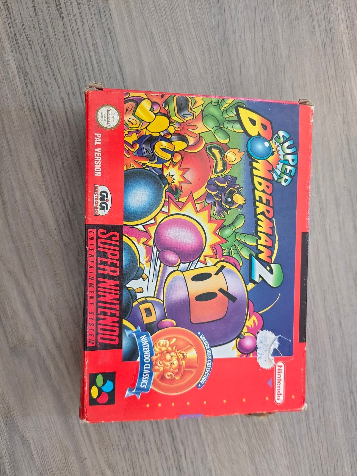 Super Bomberman 2 SNES (Italiaanse versie), Spelcomputers en Games, Puzzel en Educatief, Gebruikt, Eén computer, Ophalen of Verzenden