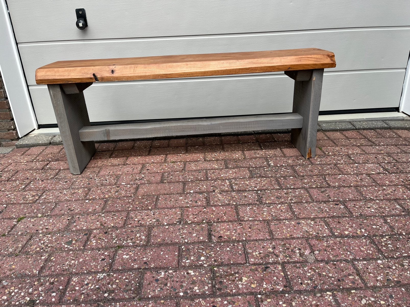 Houten bankje, Ophalen, Gebruikt, Minder dan 75 cm, Tweepersoons