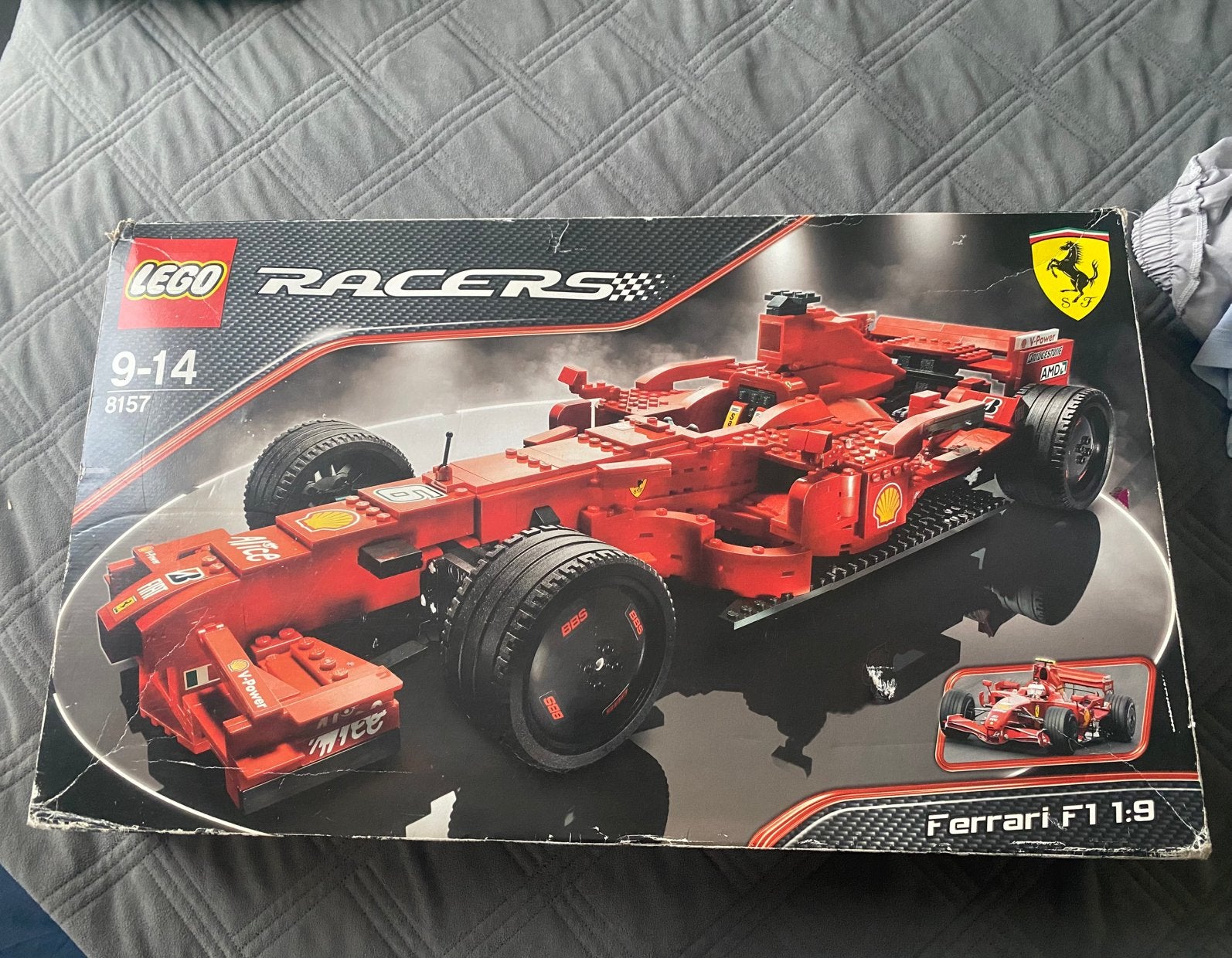 Zeldzame LEGO Racers Ferrari F1 1:9 (Set 8157) -, Kinderen en Baby's, Lego, Ophalen of Verzenden, Zo goed als nieuw, Compleet