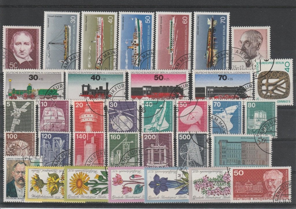 Berlijn, jaargang 1975, gestempeld, compleet., Ophalen of Verzenden, Overige periodes, Gestempeld