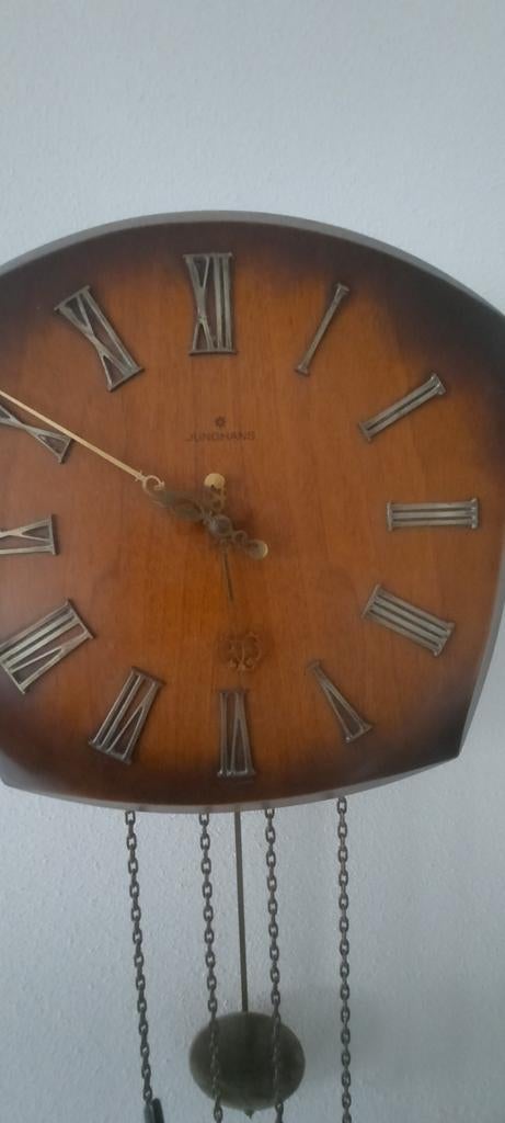 Vintage Junghans Wandklok - Erfstuk, Werkt Perfect, Antiek en Kunst, Ophalen of Verzenden