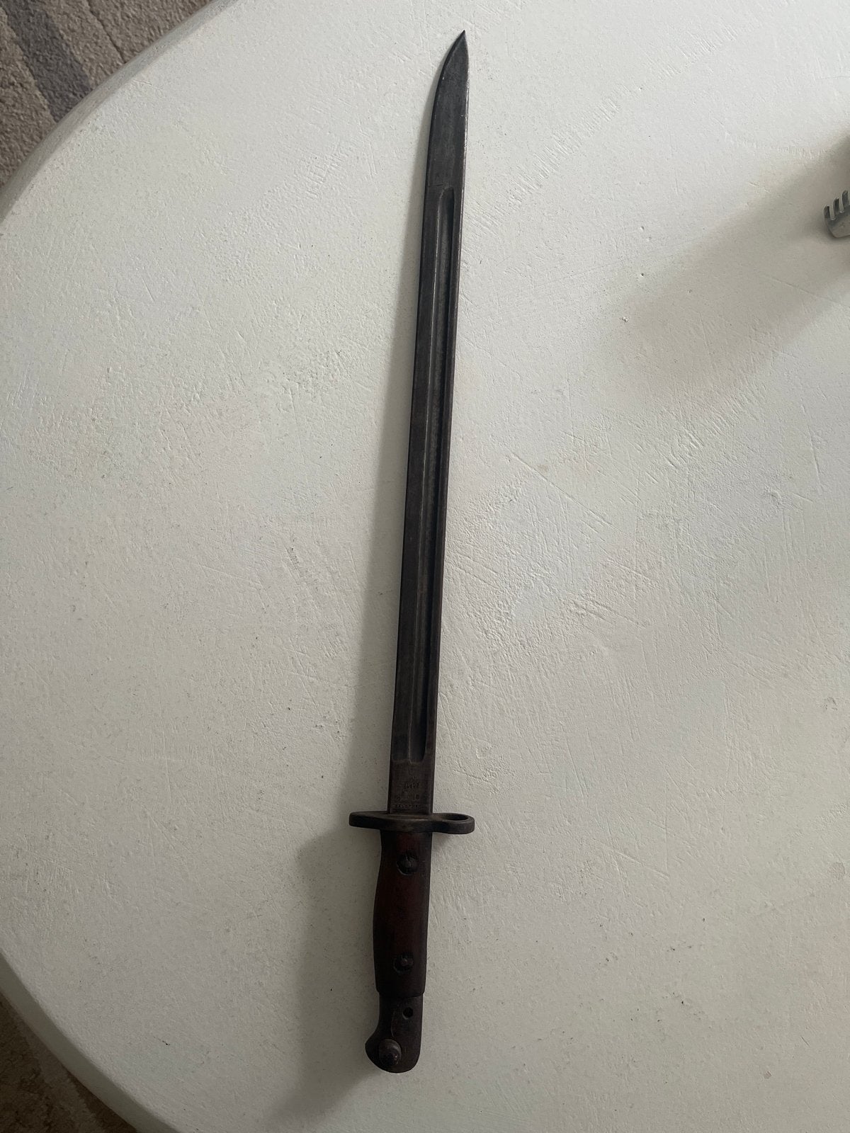 Vintage Bajonet - Militair verzamelobject, Ophalen of Verzenden, Overige soorten, Overige gebieden, Mes of Dolk