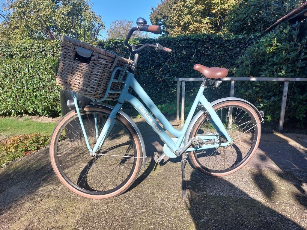 Blauwe cortina fiets, Ophalen, Gebruikt, Cortina