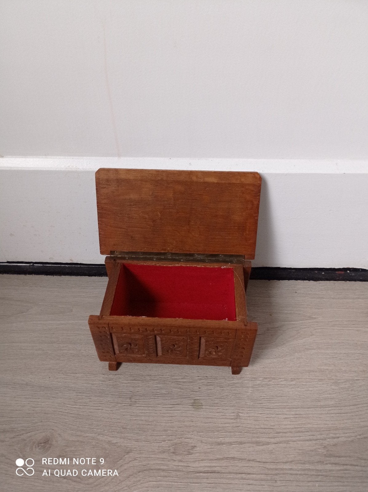 Vintage Sieraden doosje 21 x 12 x 11 cm, Antiek en Kunst, Curiosa en Brocante, Ophalen of Verzenden