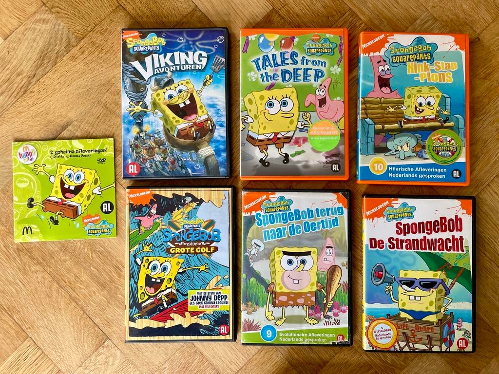 7x Spongebob Squarepants DVD’s (nette staat, met NL), Cd's en Dvd's, Tekenfilm, Boxset, Ophalen of Verzenden, Zo goed als nieuw
