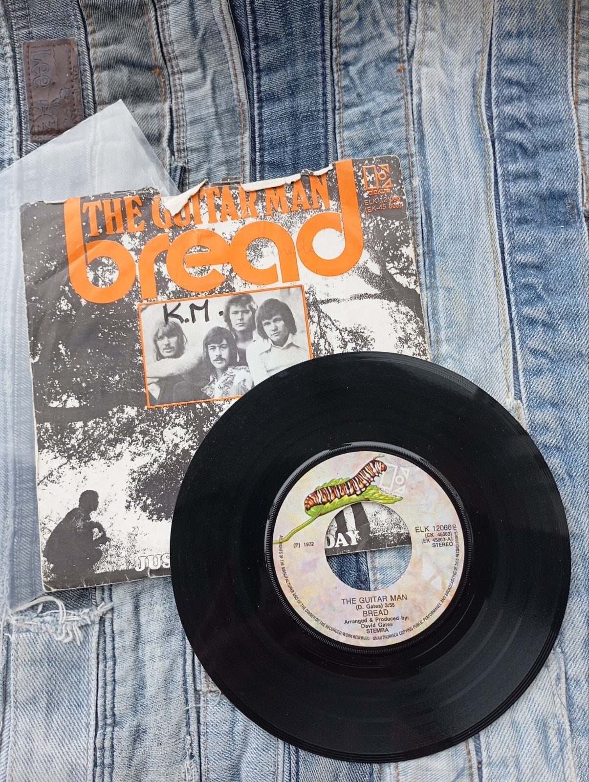 Bread - The Guitar Man (Single, 1972), Gebruikt, Originele persing, 7 inch, Single