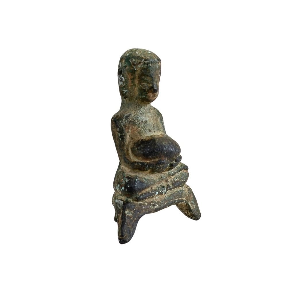 Boeddhabeeld – Thais brons – Ayutthaya, Antiek en Kunst, Overige herkomsten, Ophalen of Verzenden, Beeld, Brons