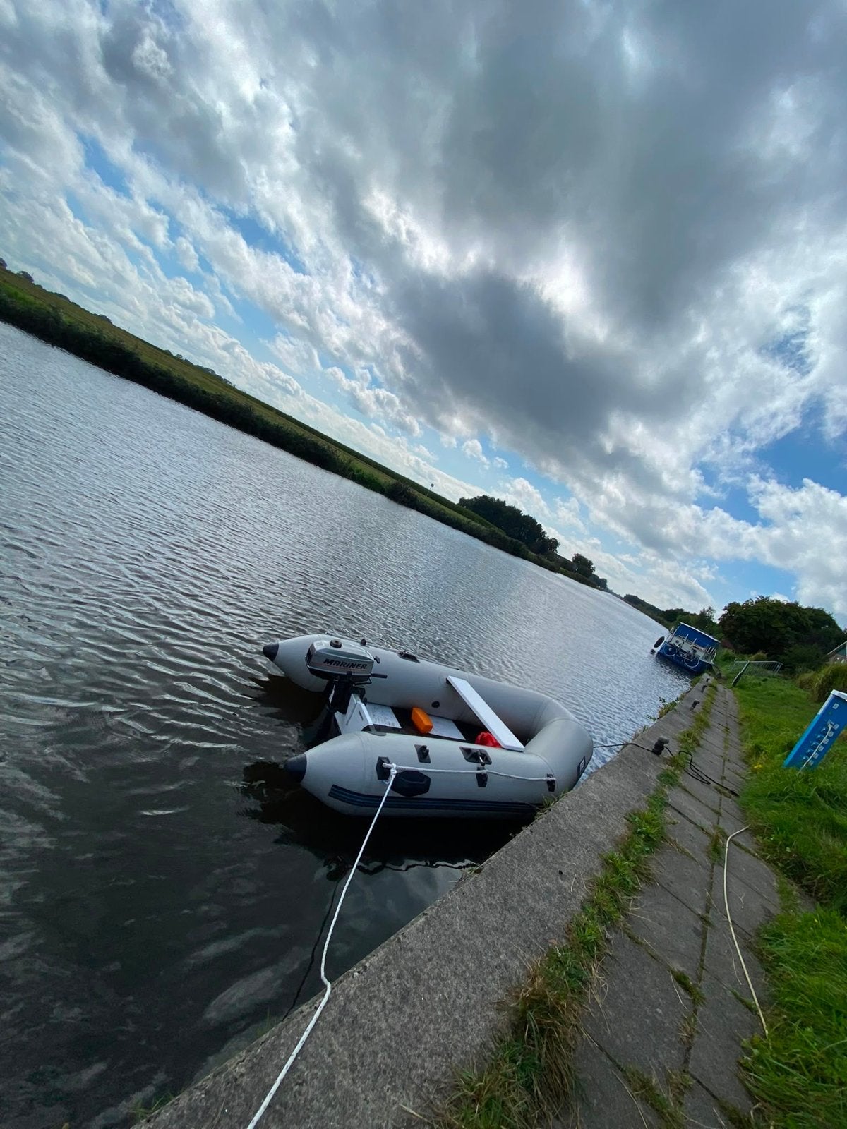 Complete rubberboot set met Mariner 3.3 PK buitenboordmotor, Watersport en Boten, Rubberboten, Ophalen, Overige merken, Gebruikt