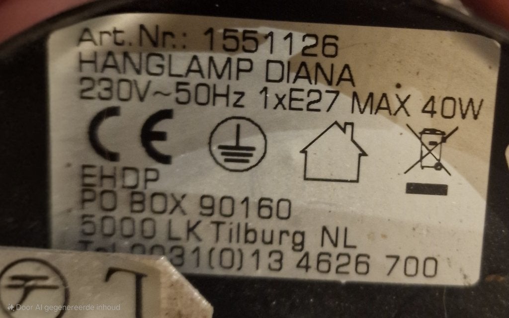 Set van 2x Kwantum Hanglamp Diana Zwart  metaal- Luxe Strijk, Ophalen, Zo goed als nieuw, Metaal, E27 (groot)