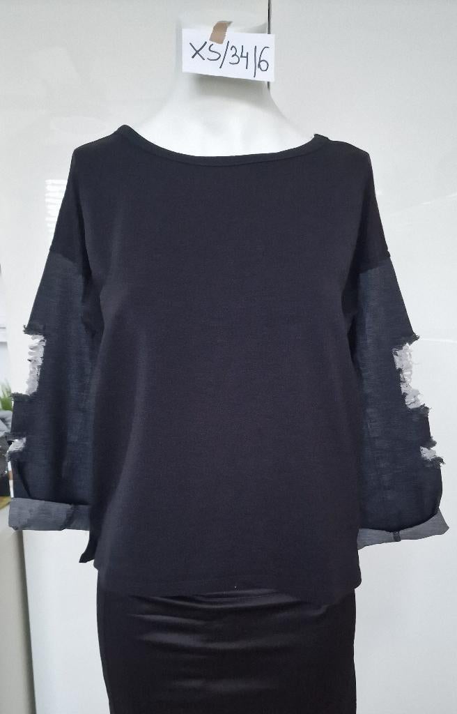 Nieuw Reserved shirt maat XS/34, Zwart, Nieuw, Ophalen of Verzenden, Lange mouw