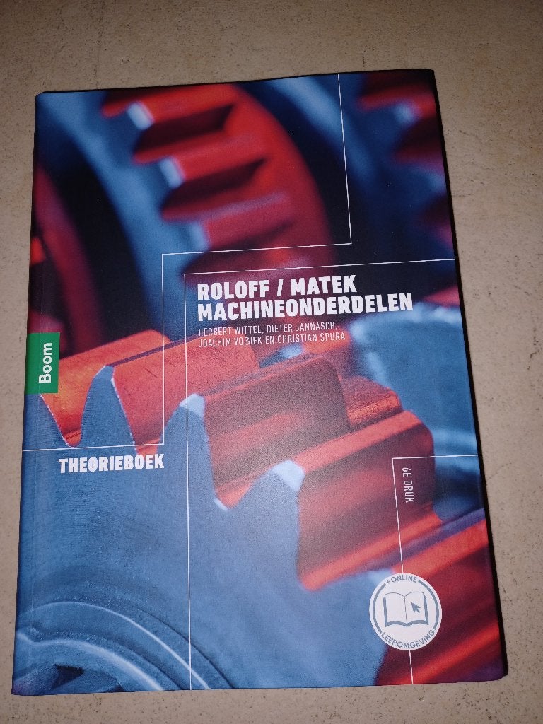 Machineonderdelen Roloff Matek theorieboek, Wittel, Herbert, Zo goed als nieuw, Beta, HBO