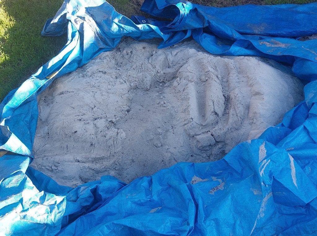 Wit zand, Ophalen, Ophoogzand