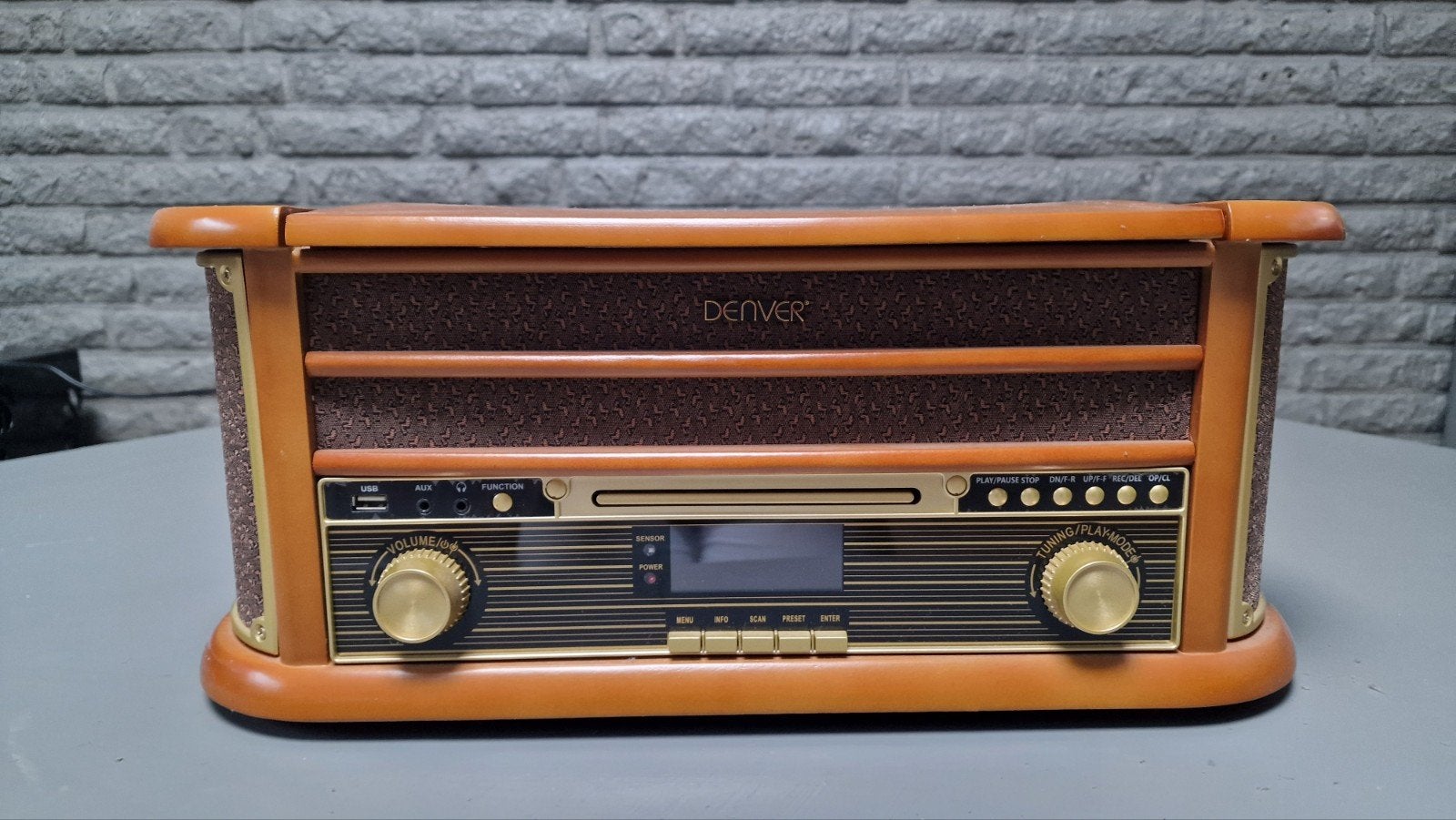 Denver MRD-51 Retro Houten Muziekcentrum - Zo goed als nieuw, Ophalen of Verzenden