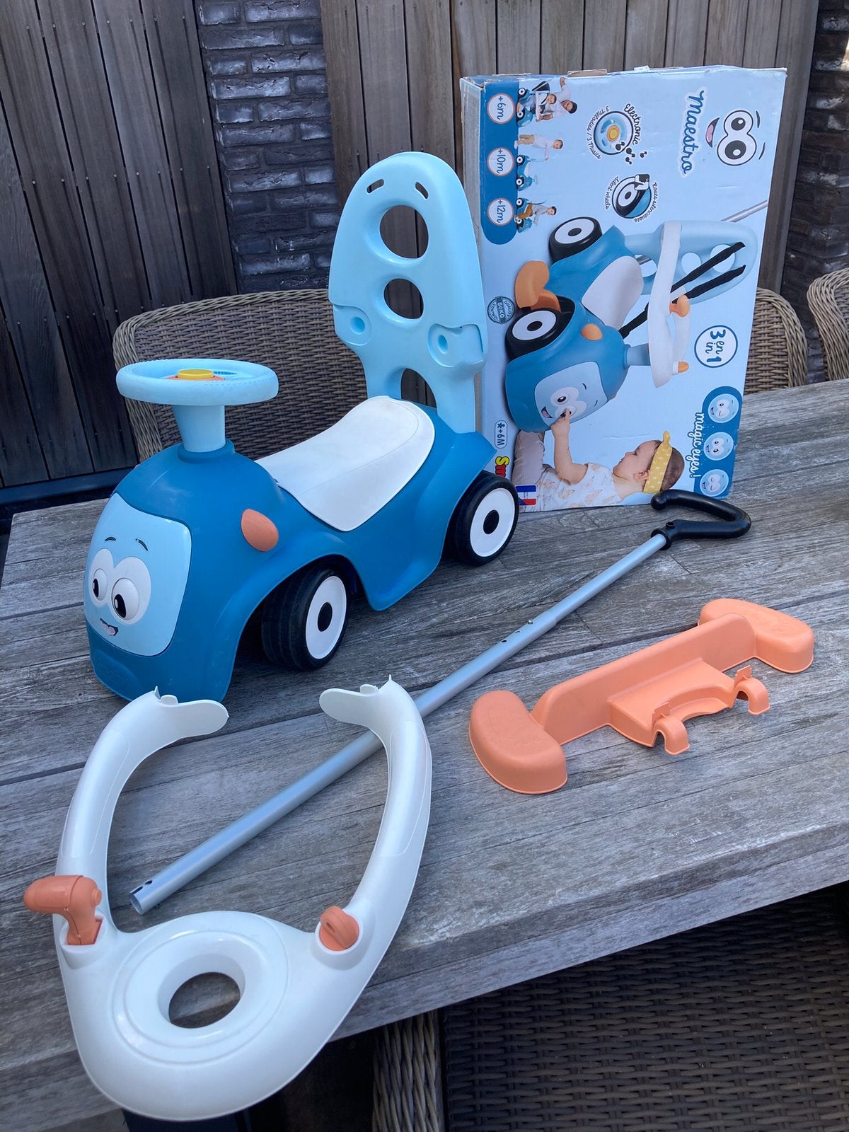 Smoby maestro loopauto, Ophalen, Zo goed als nieuw