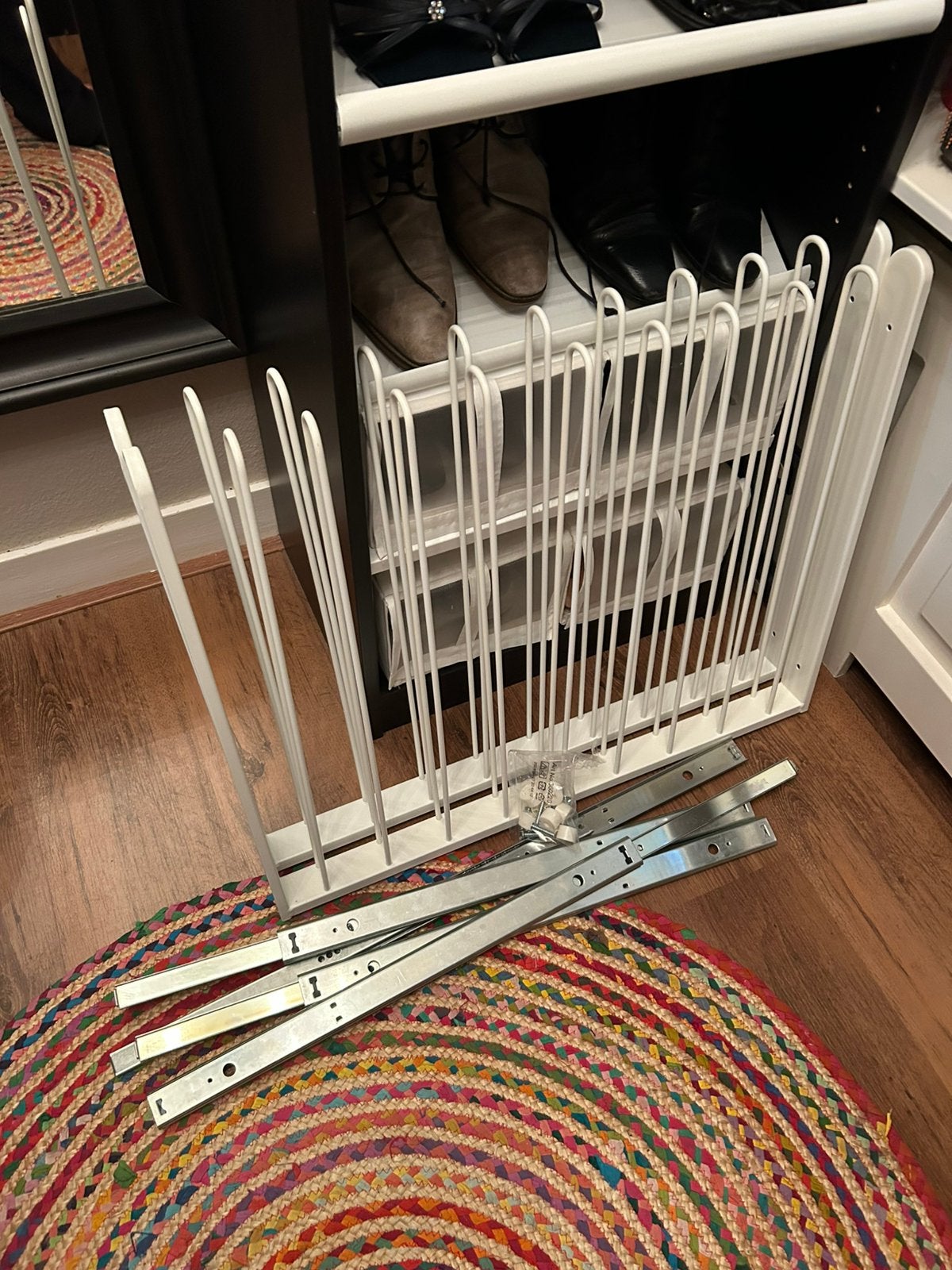 2x Ikea pax kast broekenhanger, Ophalen, Zo goed als nieuw, Klemhekje, Metaal of IJzer