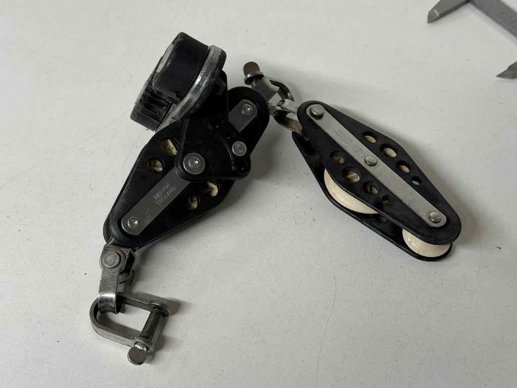 Barton vioolblok / grootschoot blokken 46 mm tot 9 mm lijn, Ophalen of Verzenden, Gebruikt, Lijn of Blok