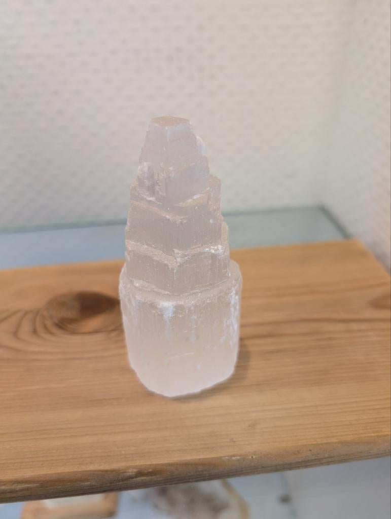 Selestien (seleniet) toren - Helende steen, Sieraden, Tassen en Uiterlijk, Edelstenen, Ophalen of Verzenden, Nieuw