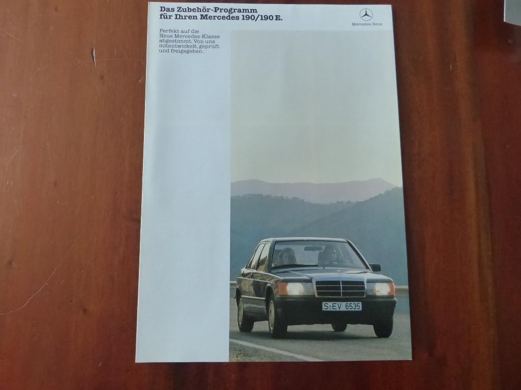 Mercedes-Benz 190 Zubehör Programm 1983, Verzenden, Zo goed als nieuw, Mercedes