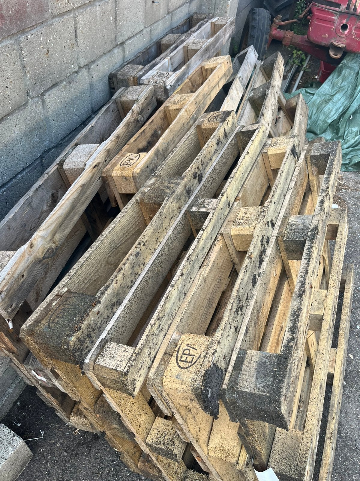 Houten euro pallets 5 euro per stuk, Ophalen, Gebruikt, 50 mm of meer, Pallet