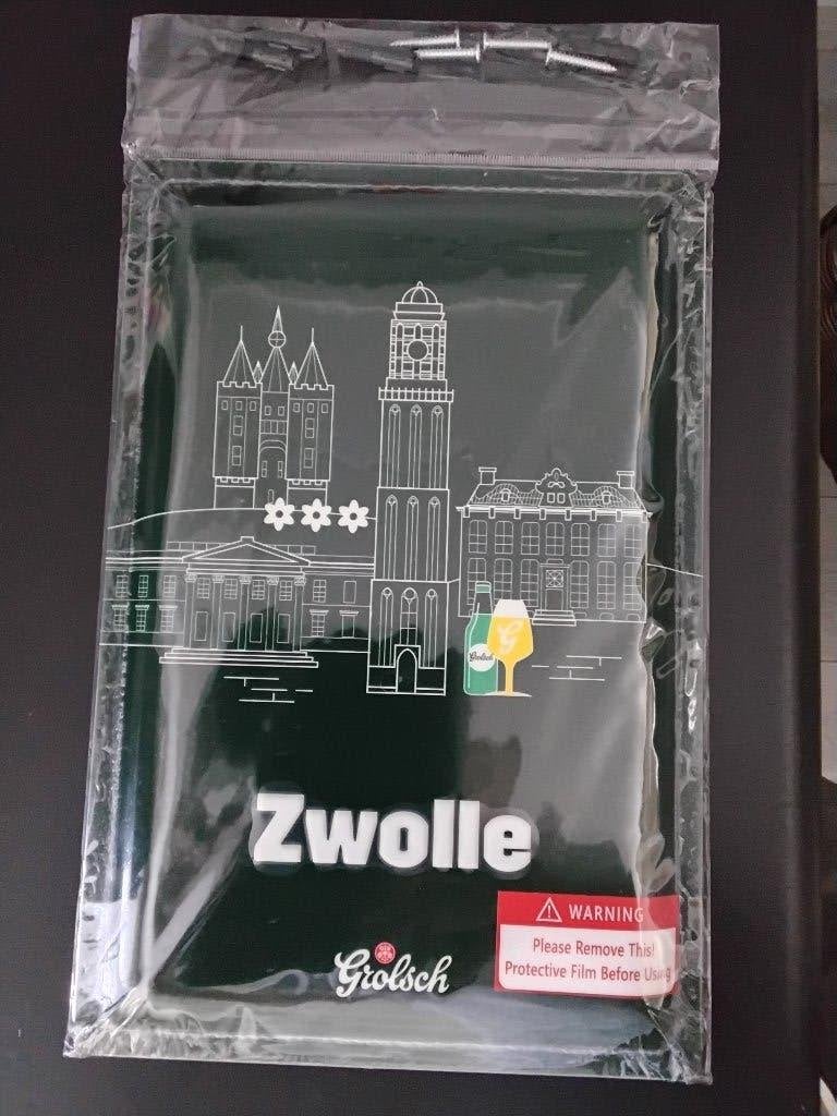 Grolsch reclame bord zwolle, Ophalen of Verzenden, Nieuw, Reclamebord, Plaat of Schild, Grolsch
