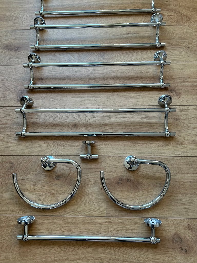 Handdoekhouders badkamerbeugels, Ophalen, Gebruikt, Zilver