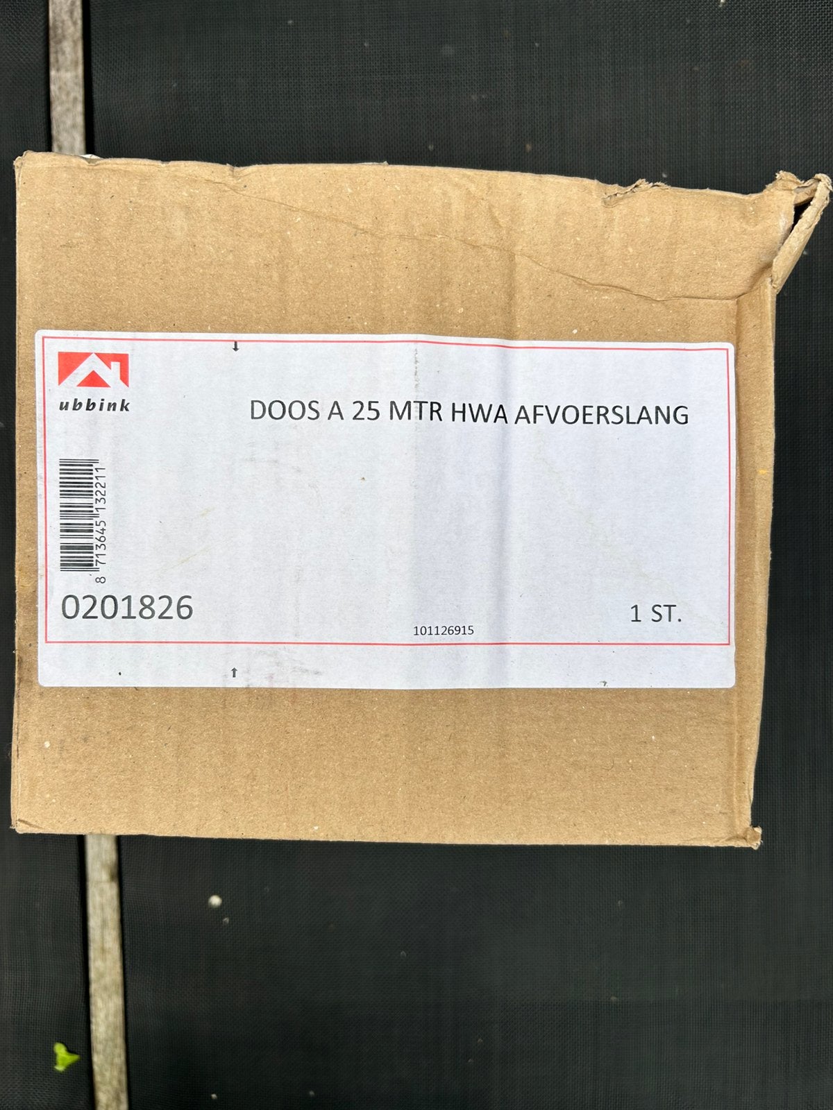 Ubbink tijdelijke hemelwater afvoer 25 mtr, Afvoer, Pvc, Nieuw, Ophalen of Verzenden