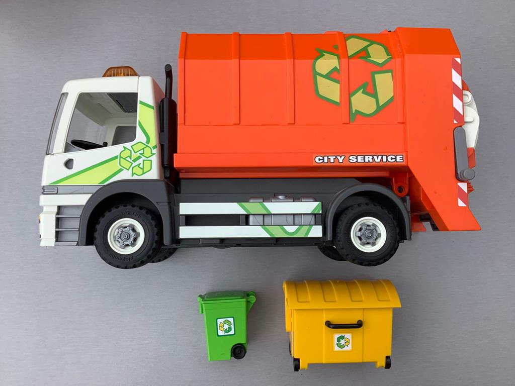 Playmobil citylife recycling vrachtwagen, Ophalen of Verzenden, Gebruikt