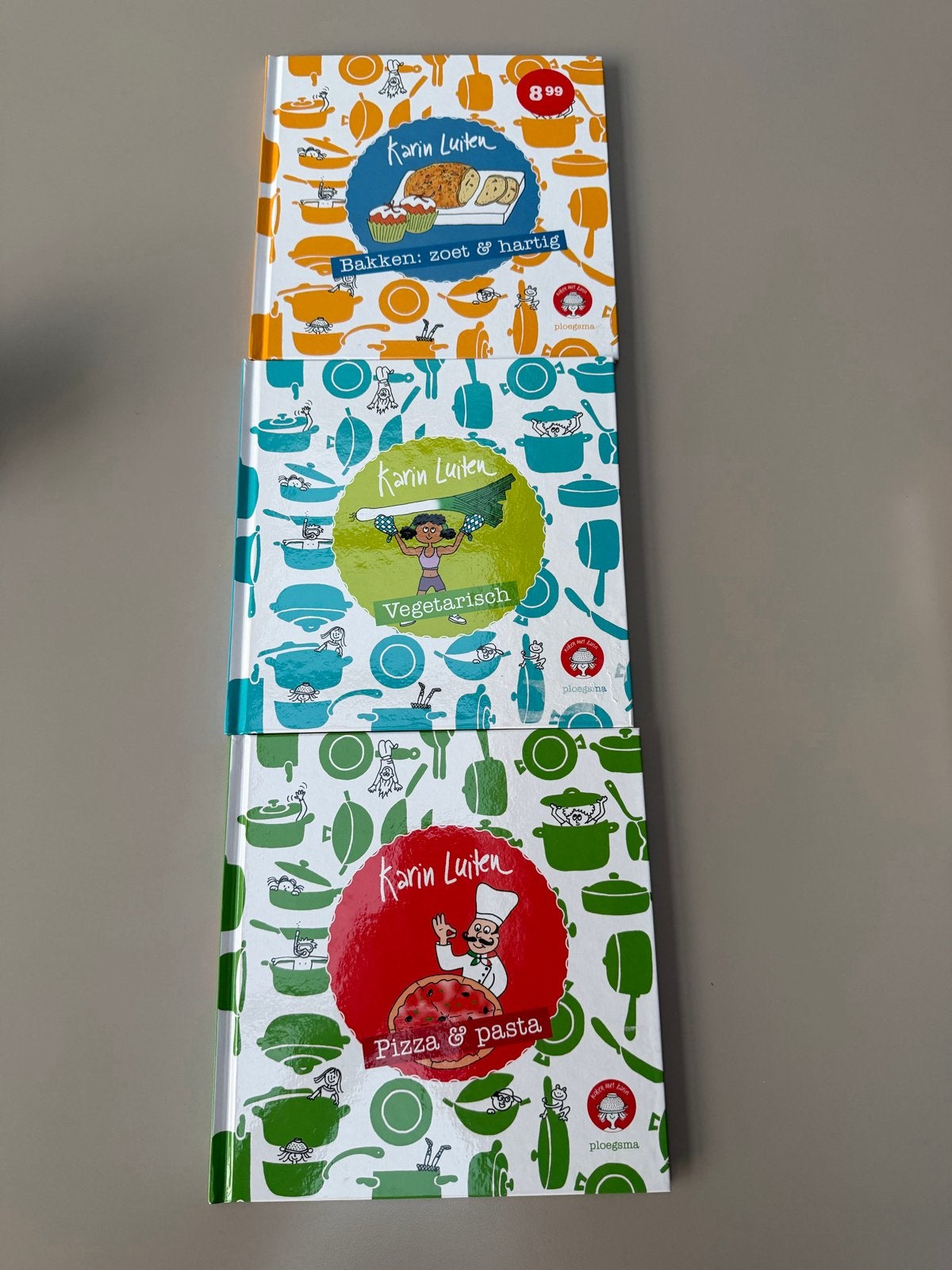 3 Kinder Kookboeken Karin Luiten, Hoofdgerechten, Vegetarisch, Nieuw, Ophalen of Verzenden