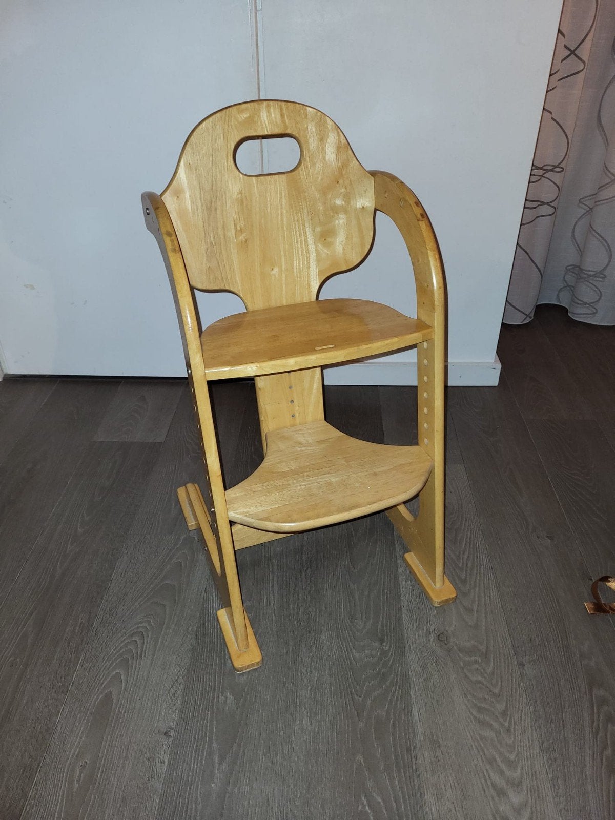 Houten meegroeistoel voor kinderen, Ophalen, Gebruikt, Meegroeistoel