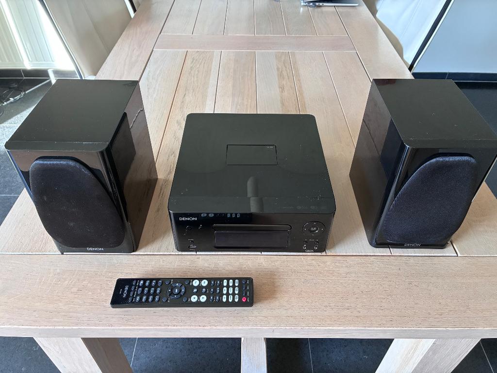 Denon receiver en speakerset, Audio, Tv en Foto, Versterkers en Receivers, Ophalen of Verzenden, Gebruikt, 120 watt of meer, Denon