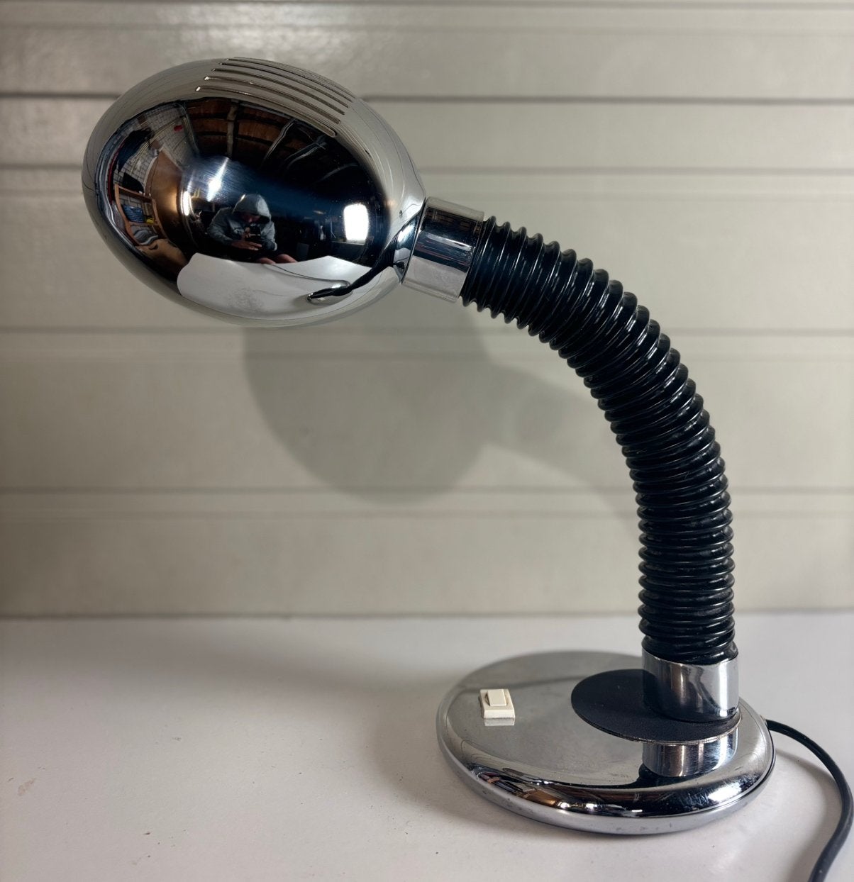 Vintage Targetti Sankey Elbow Tafellamp Space Age Design, Ophalen of Verzenden, Zo goed als nieuw