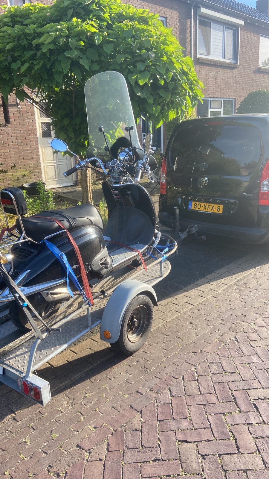 Scooter retro  loop op sloop, Fietsen en Brommers, Brommeronderdelen | Scooters, Ophalen, Gebruikt, Overige typen