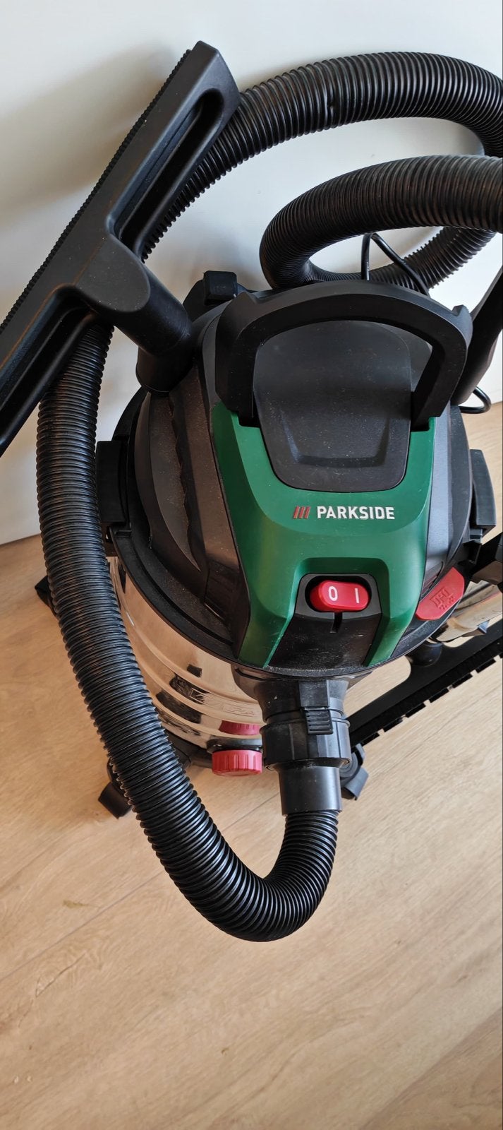 Parkside Nat- en Droogzuiger PFT 20 A1 - Zo goed als nieuw, Stofzak, Ophalen of Verzenden, Zo goed als nieuw, Industriële stofzuiger